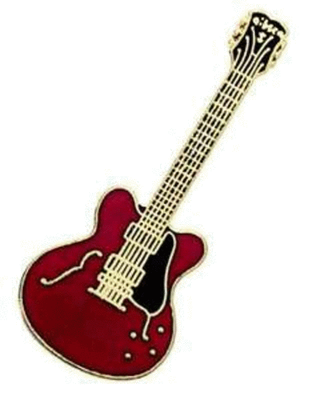 Mini Pin 335 Guitar Red