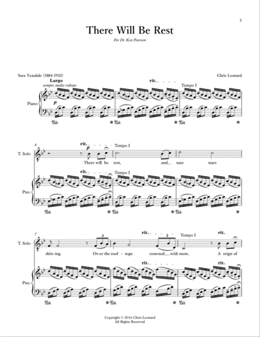 There Will Be Rest Voice scores gallery preview page 3