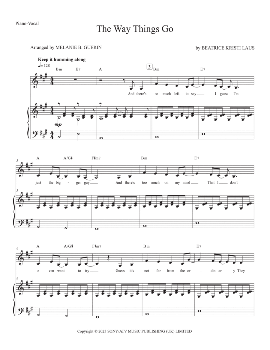 The Way Things Go Voice scores gallery preview page 1