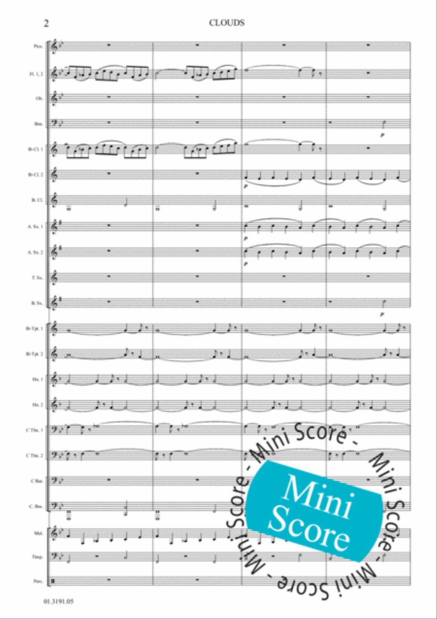 Clouds Clouds Concert Band scores gallery preview page 8