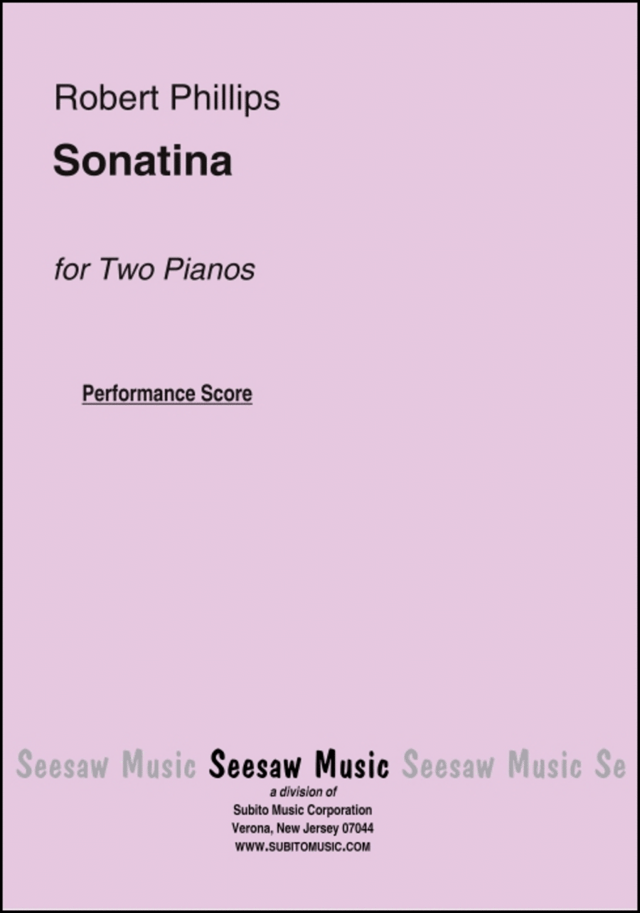 Sonatina 2 Pianos, 4-Hands scores gallery preview page 1
