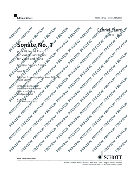 Sonata No. 1 A major