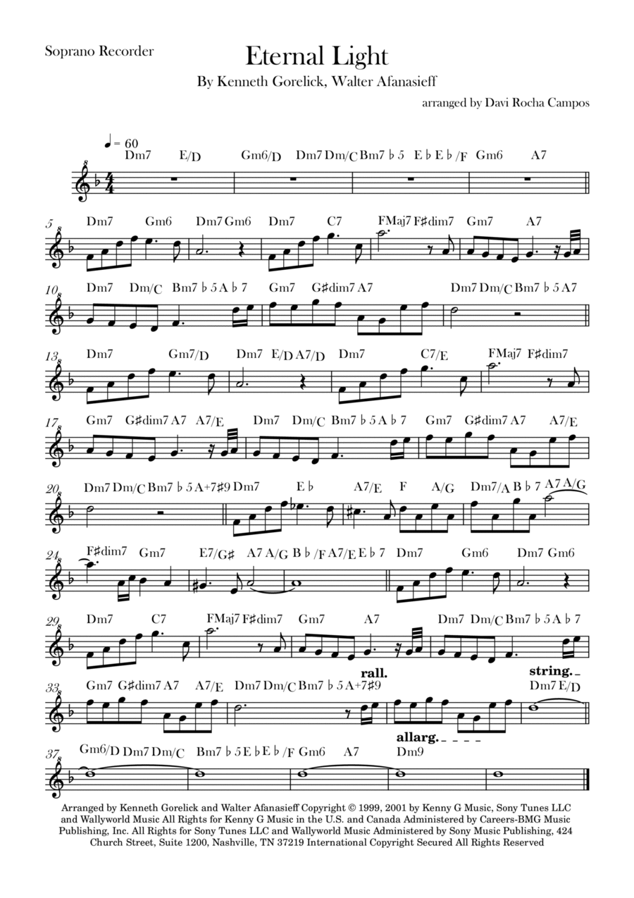 Eternal Light Chamber Music scores gallery preview page 1