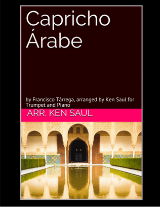 Book cover for Capricho Arabe for Trumpet and Piano