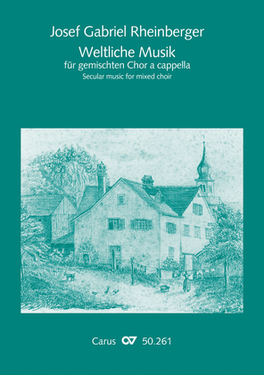 Book cover for Weltliche Musik fur gemischten Chor a cappella