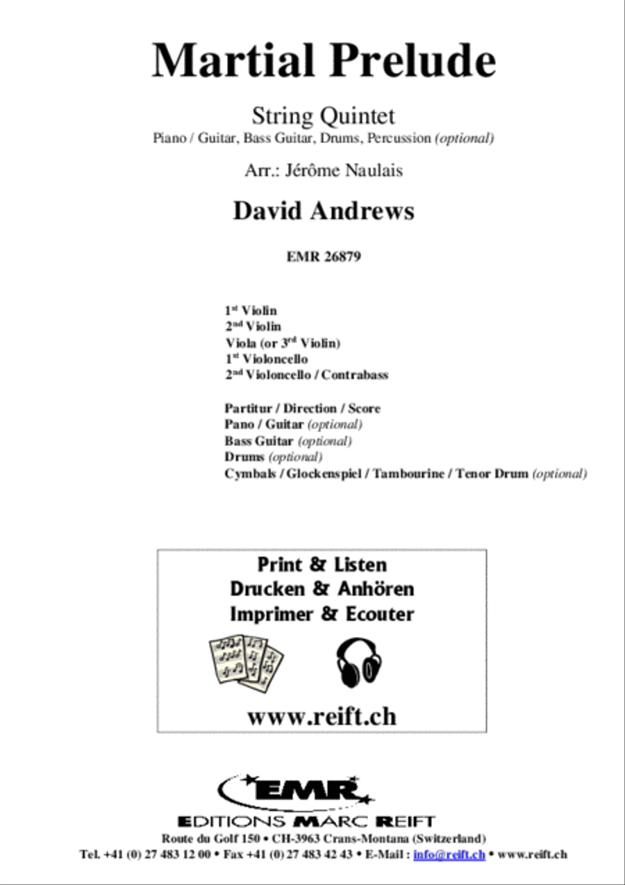 Martial Prelude String Quintet scores gallery preview page 2