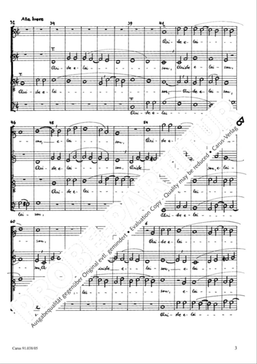 Missa Salvatoris 4-Part scores gallery preview page 4