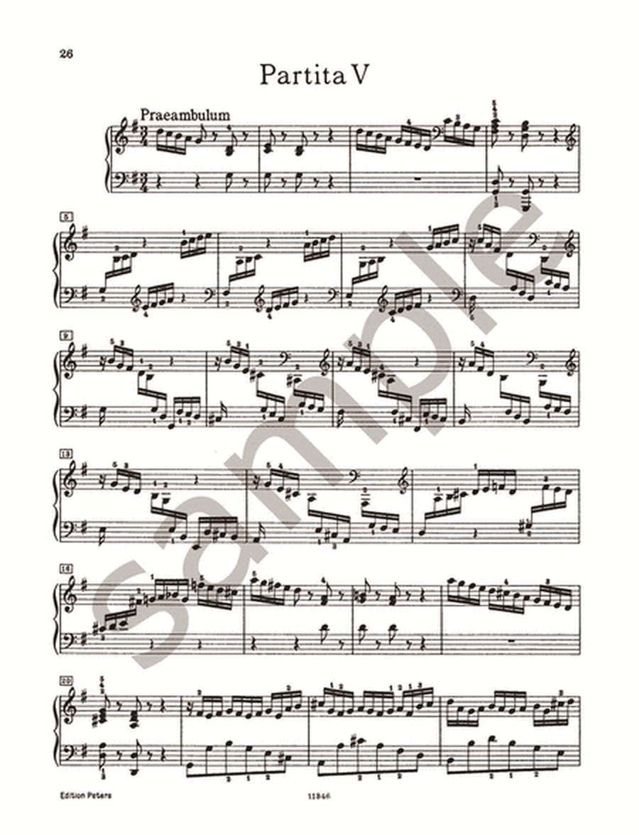 Partitas -- Nos. 4-6 BWV 828-830