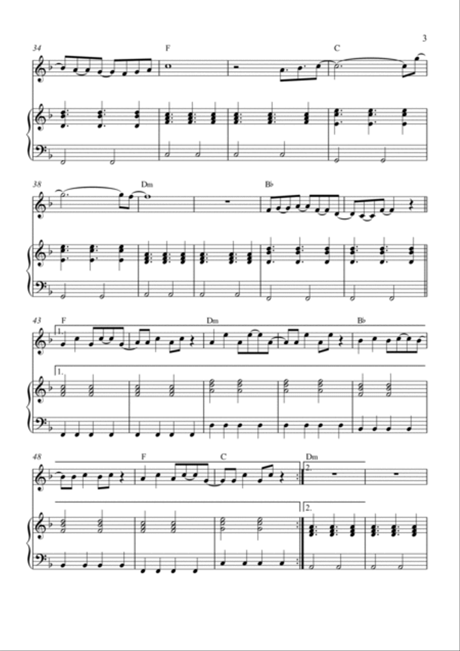 The Astronaut Easy Piano scores gallery preview page 3