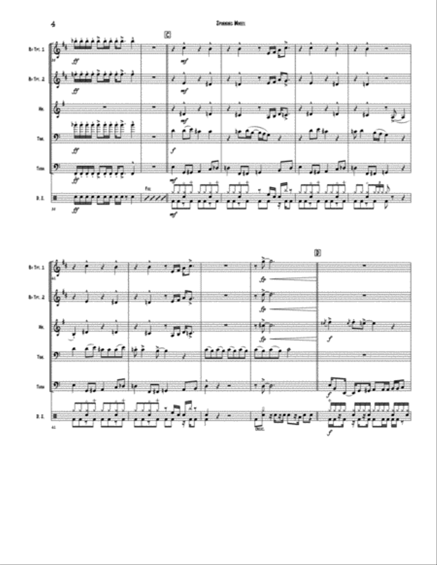 Spinning Wheel Brass Ensemble scores gallery preview page 4