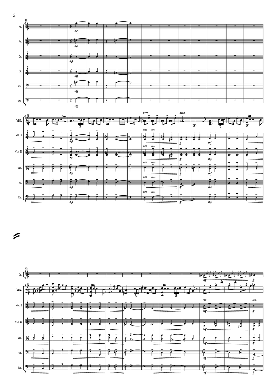 Béla Bartók - Romanian folk dances - arrangement for violin solo and orchestra