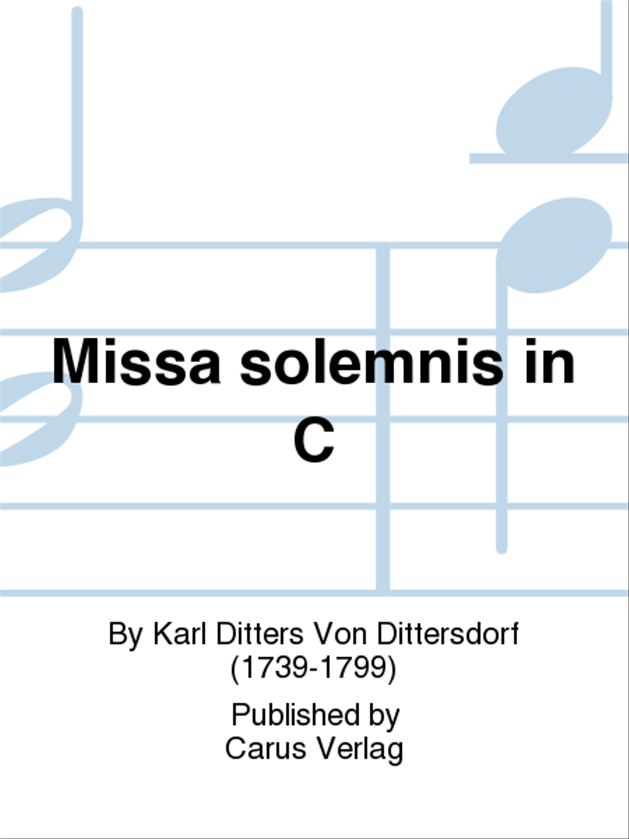 Missa solemnis in C Organ scores gallery preview page 1