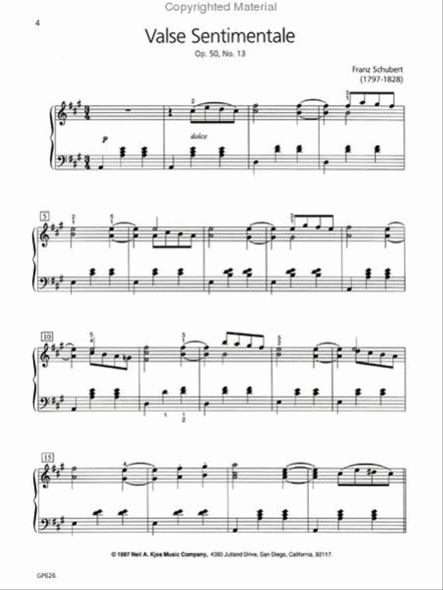 Piano Repertoire: Romantic & 20th Century, Level 6 Piano Method scores gallery preview page 3