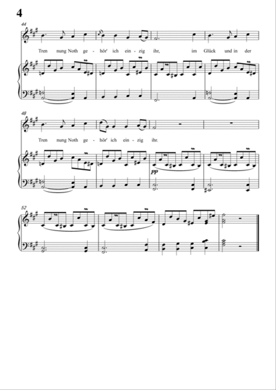 Schubert-Hippolit's Lied in #F minor,for Vocal and Piano Voice scores gallery preview page 5
