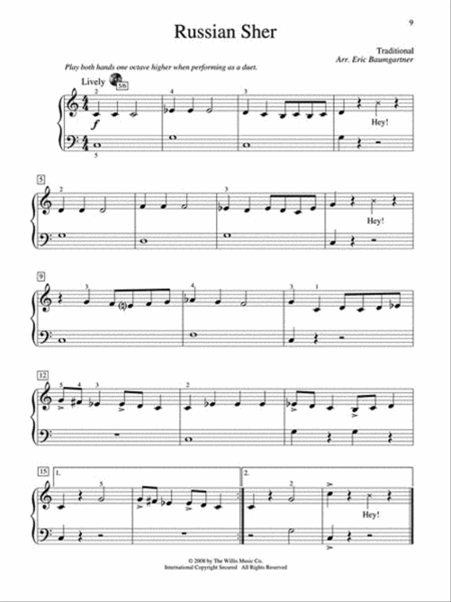 Teaching Little Fingers to Play More Jewish Favorites Piano Method scores gallery preview page 6