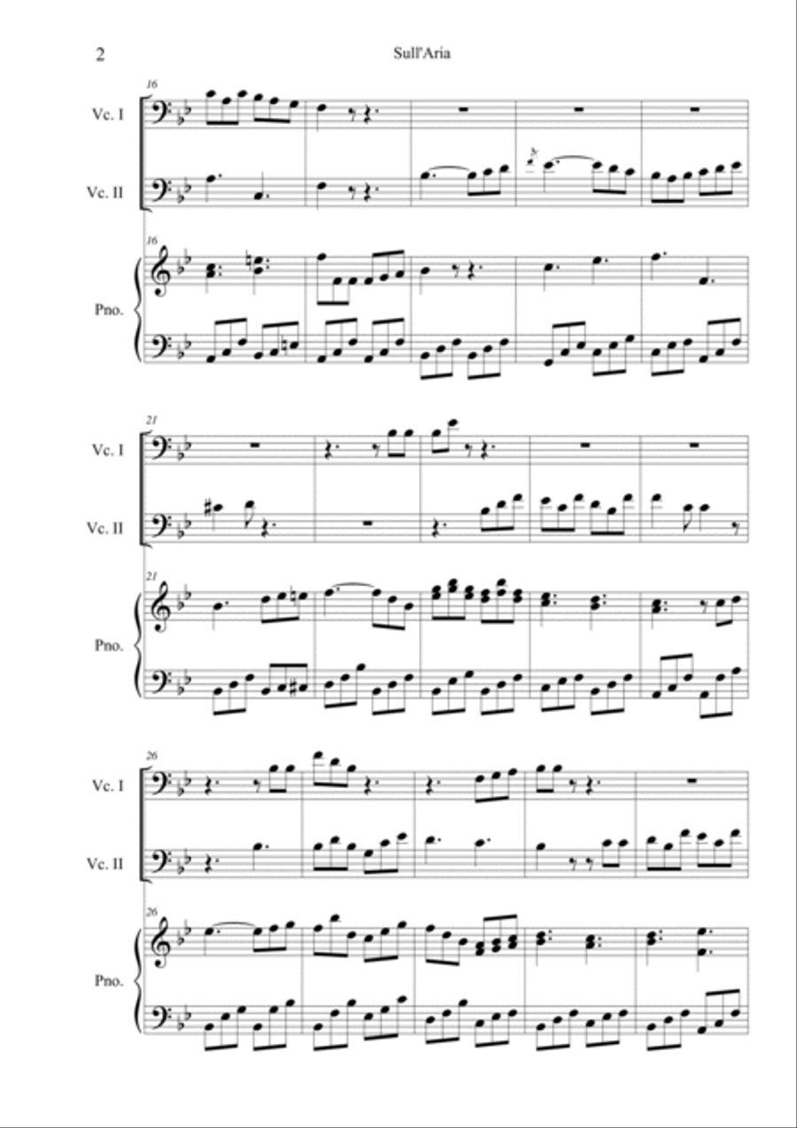 Sull'aria Sull'aria Piano Trio scores gallery preview page 2