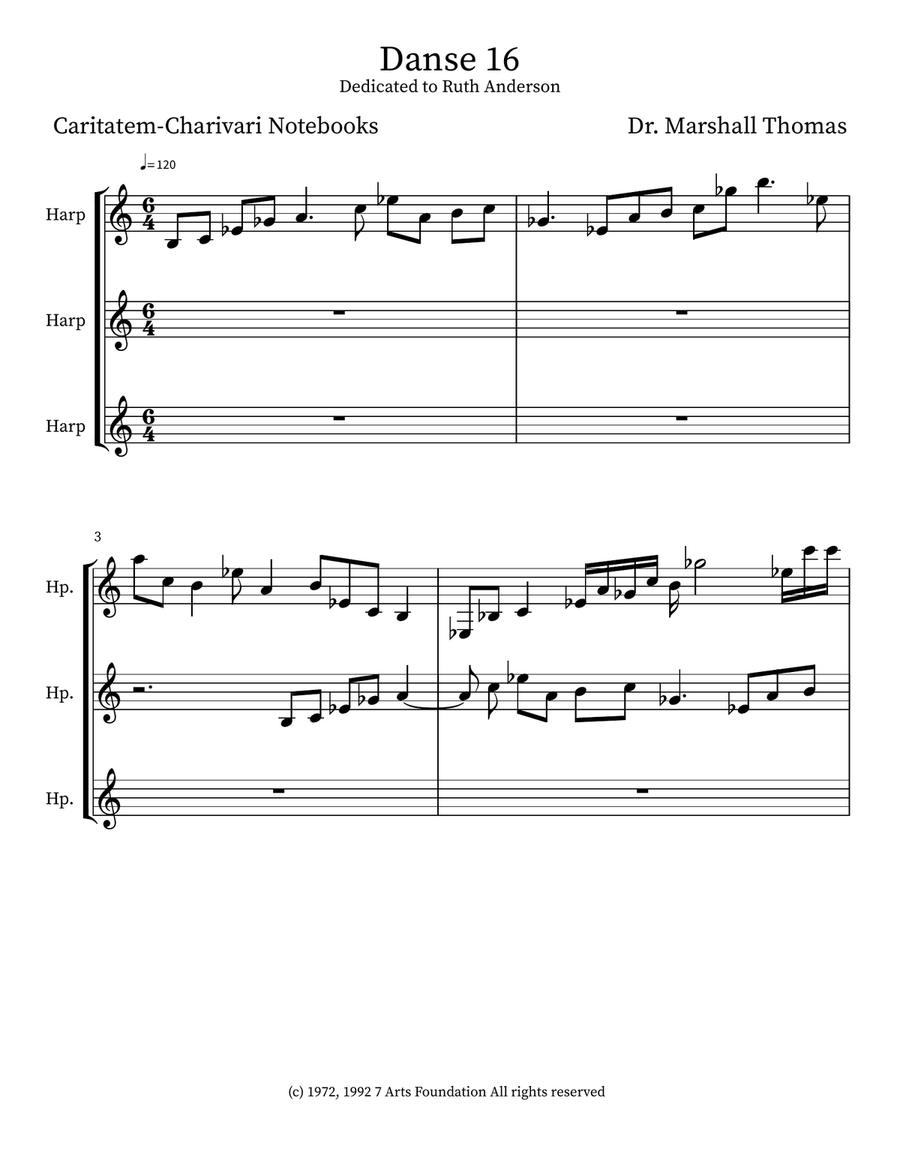 Danse 16 Small Ensemble scores gallery preview page 1