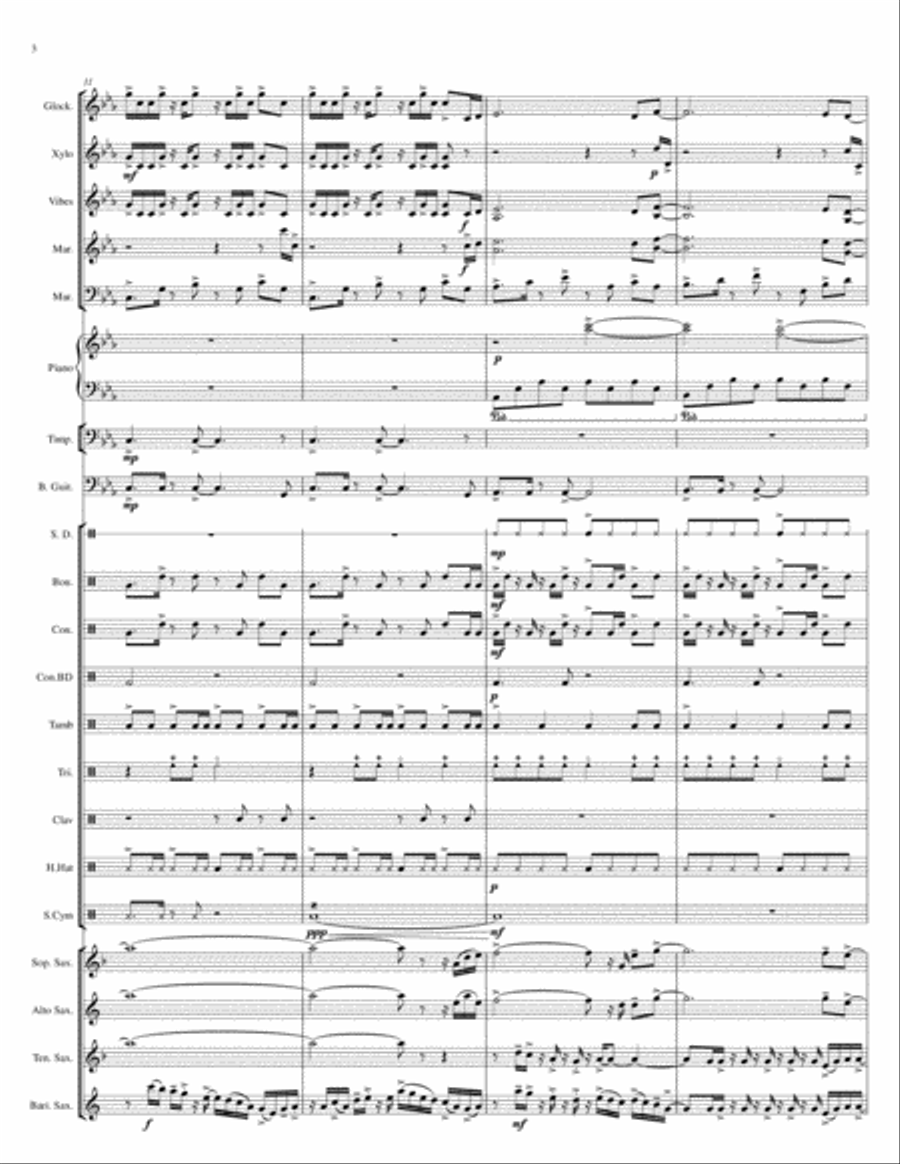 Night Life Saxophone scores gallery preview page 4
