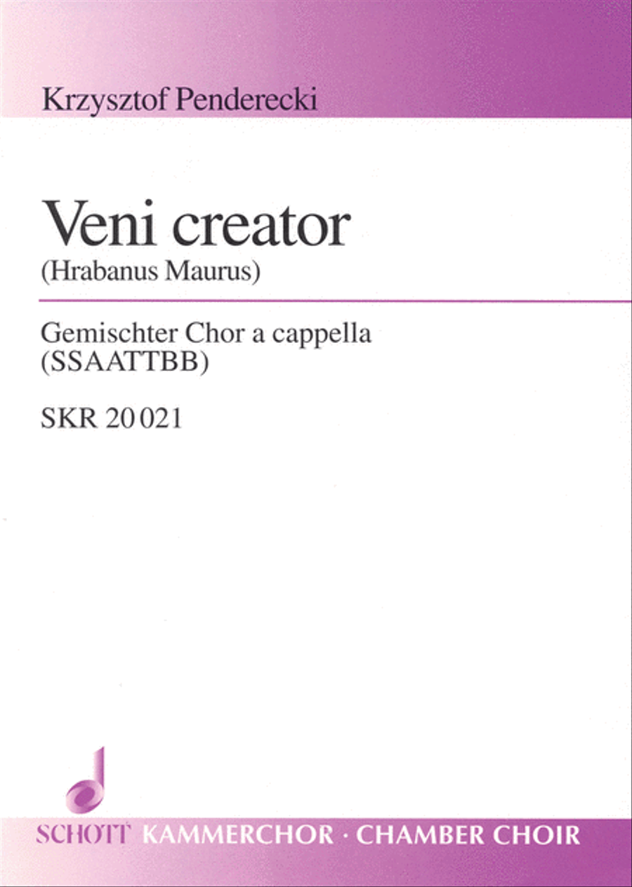 Veni Creator Mixed Choir scores gallery preview page 1