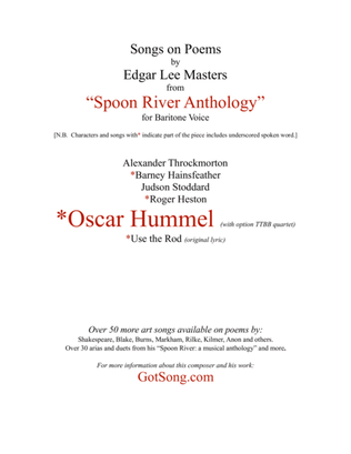 Oscar Hummel from "Spoon River"