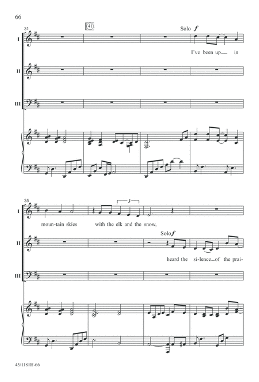 Contemporary Choral Classics 3-Part scores gallery preview page 66
