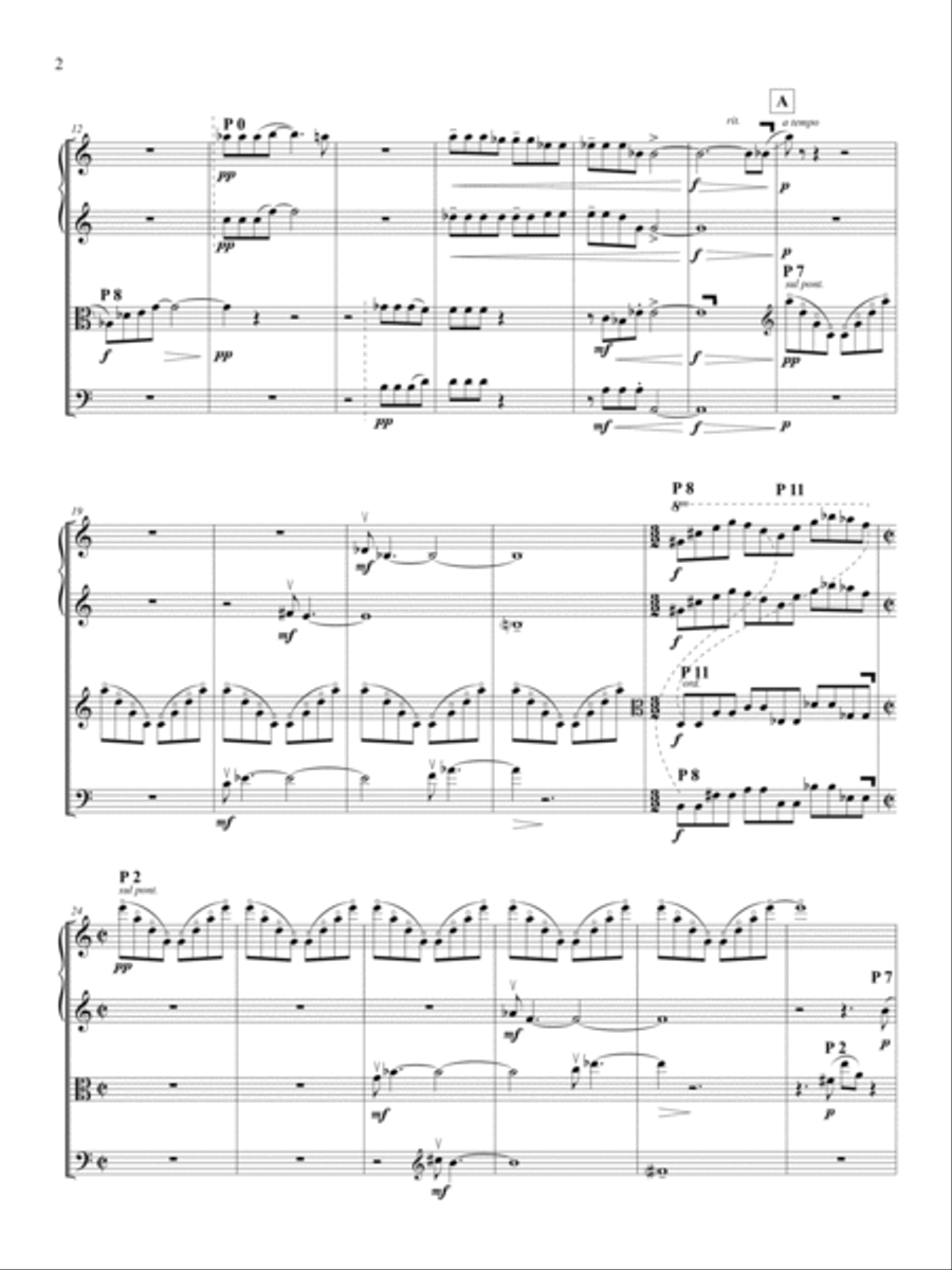 String Quartet No. 2 String Quartet scores gallery preview page 6