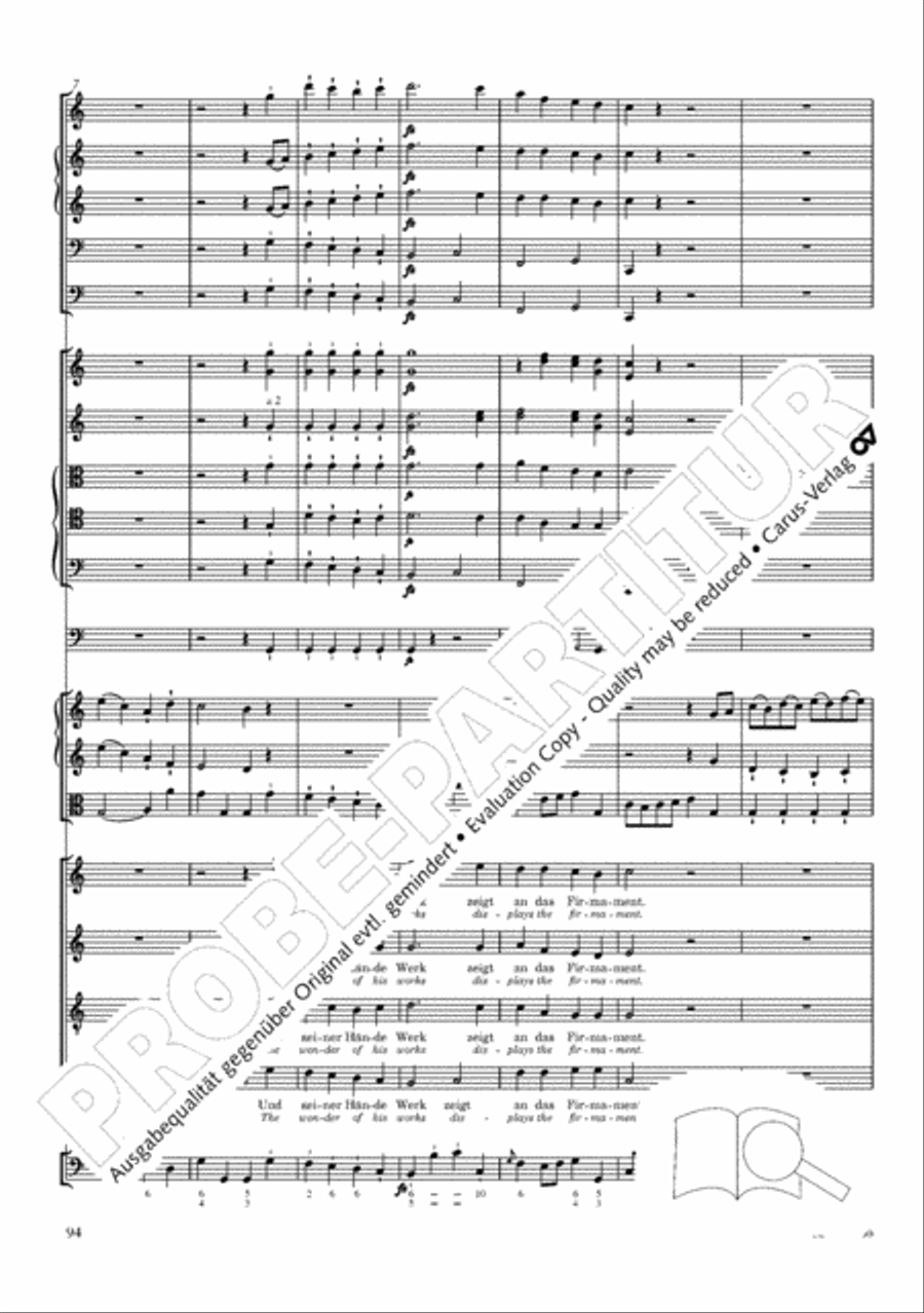 The Creation (Die Schopfung) 4-Part scores gallery preview page 114