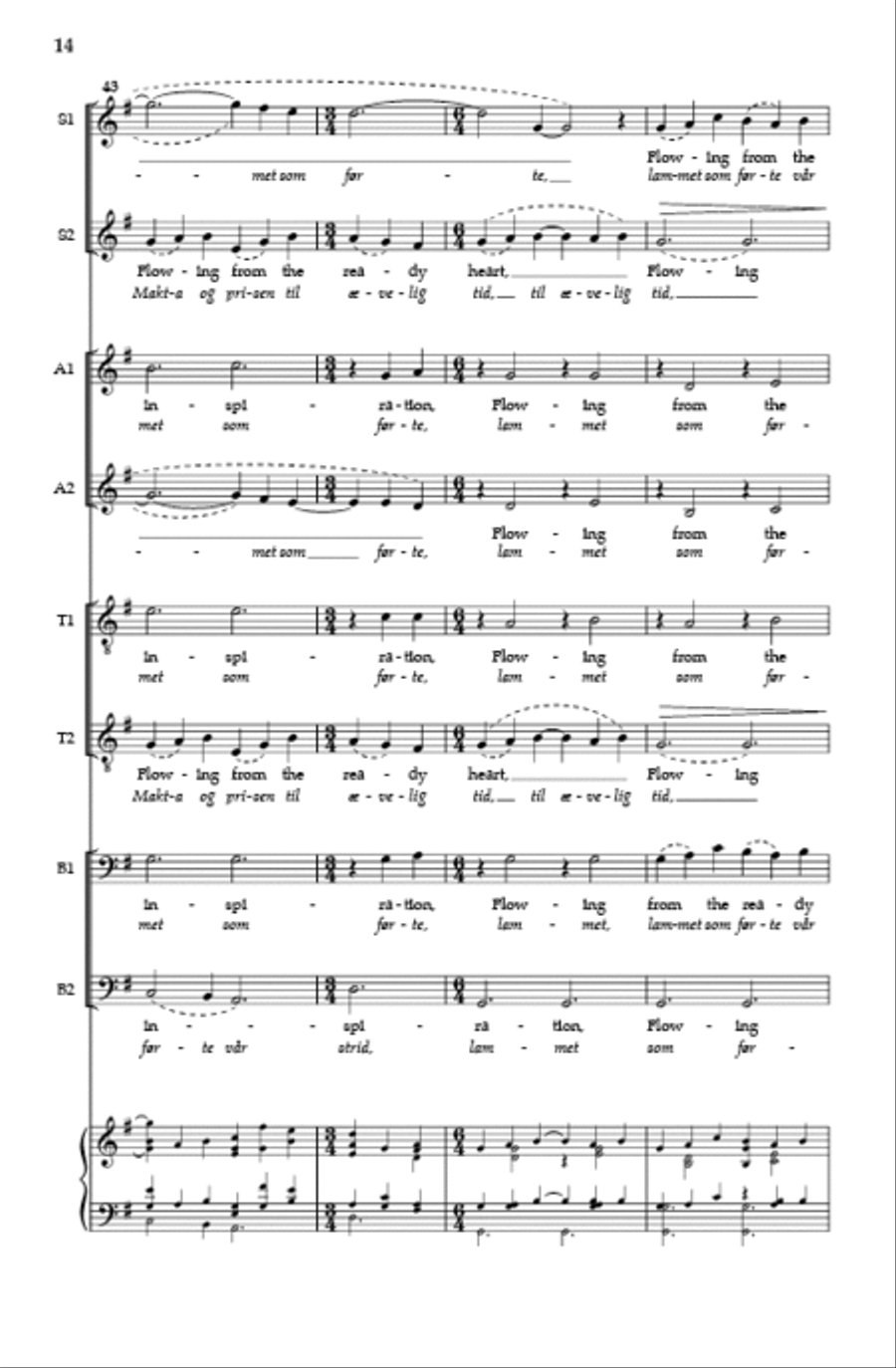 Wintertide/Solrenning Sæle SSAATTBB scores gallery preview page 13