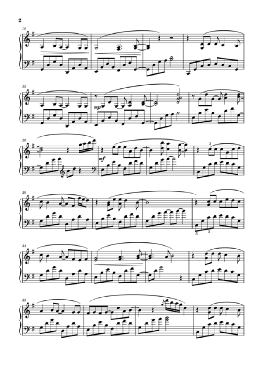 Shallow Piano Solo scores gallery preview page 3