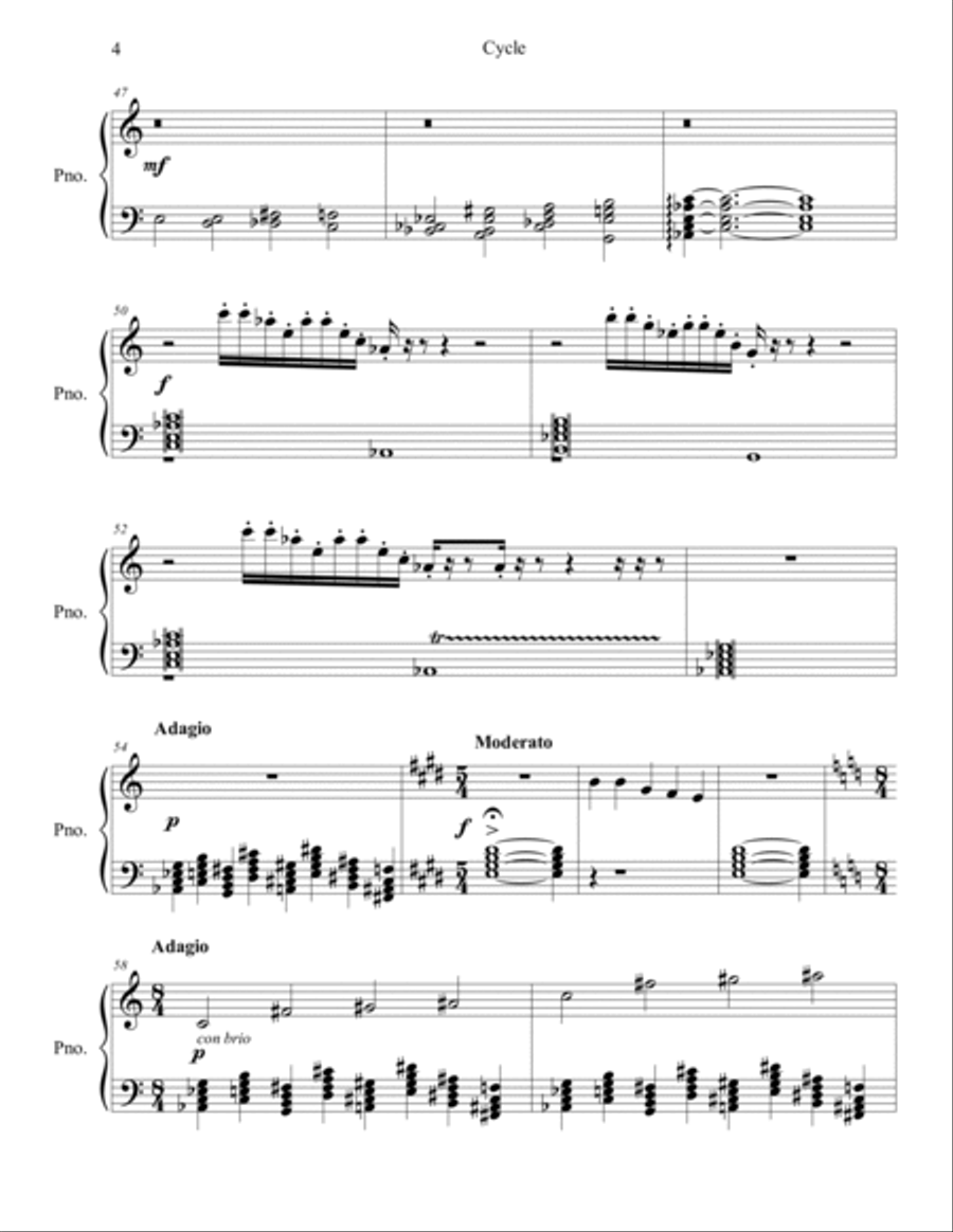 Four Pieces Four Pieces Piano Solo scores gallery preview page 4