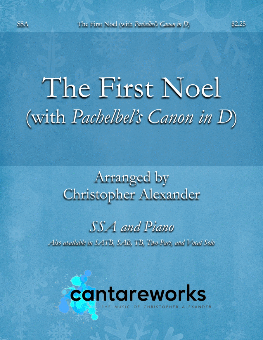 The First Noel (with Pachelbel's Canon in D) (SSA) image number null