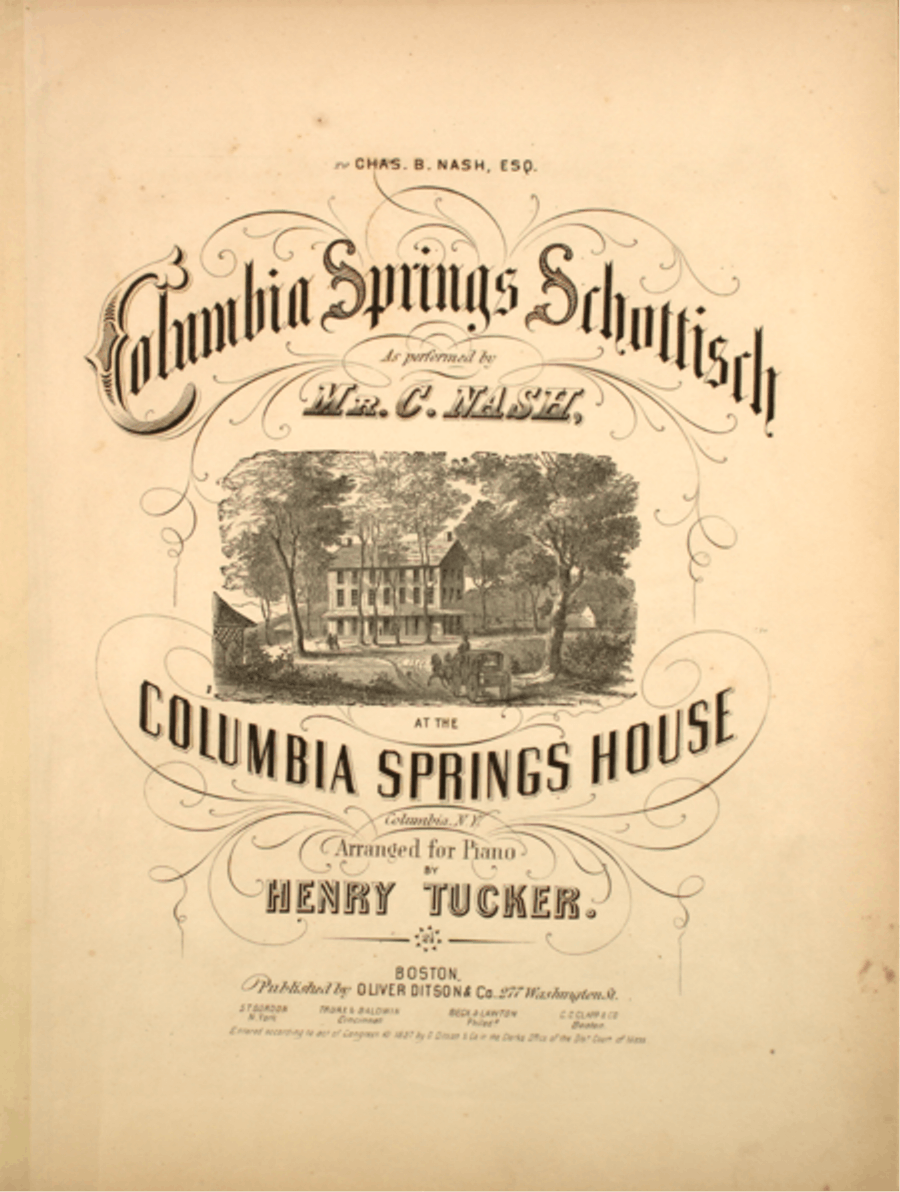 Columbia Springs Schottisch Piano Solo scores gallery preview page 1