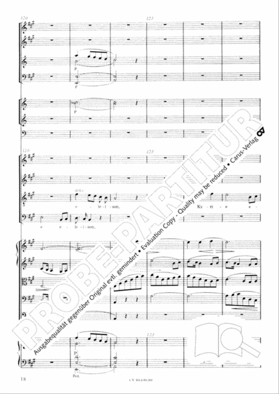 Mass in A Major (2 versions) STB scores gallery preview page 29