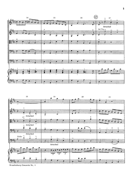 Brandenburg Concerto No. 5: Score