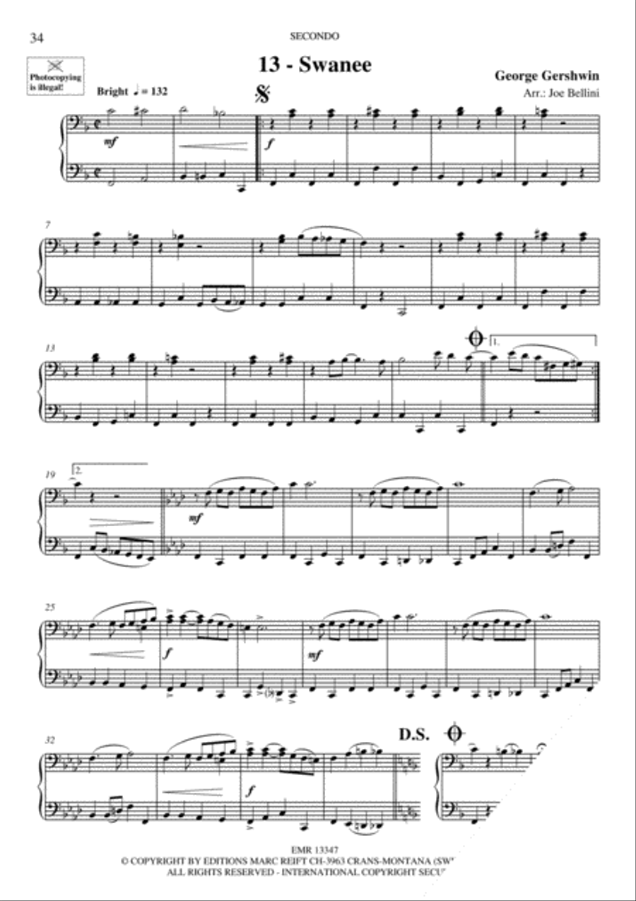 Piano Duets Greatest Hits Volume 2 - Easy Piano Duet scores gallery preview page 15