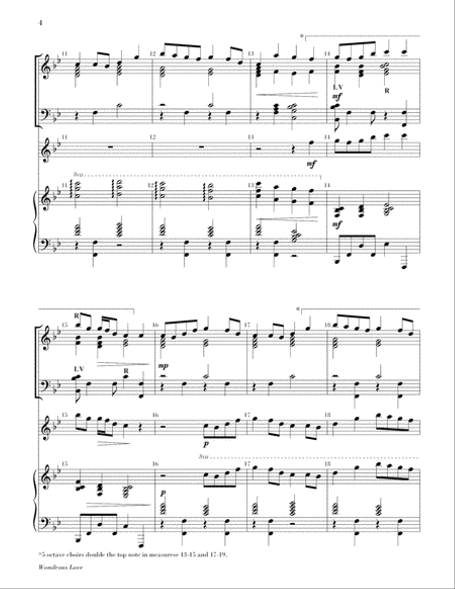 Wondrous Love Is This Piano scores gallery preview page 4