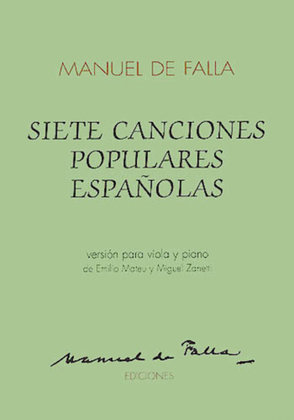 Book cover for 7 Canciones Populares Espanolas