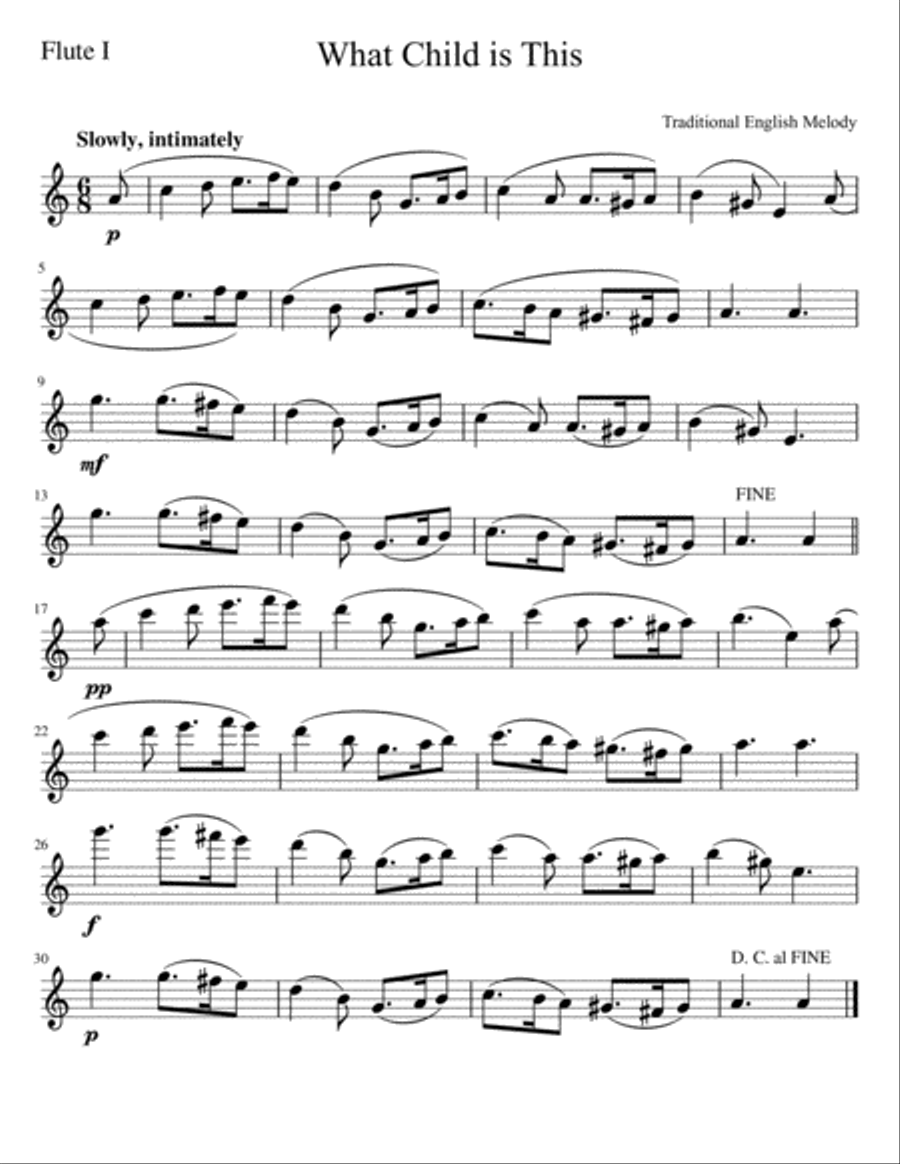 Greensleeves Woodwind Ensemble scores gallery preview page 5