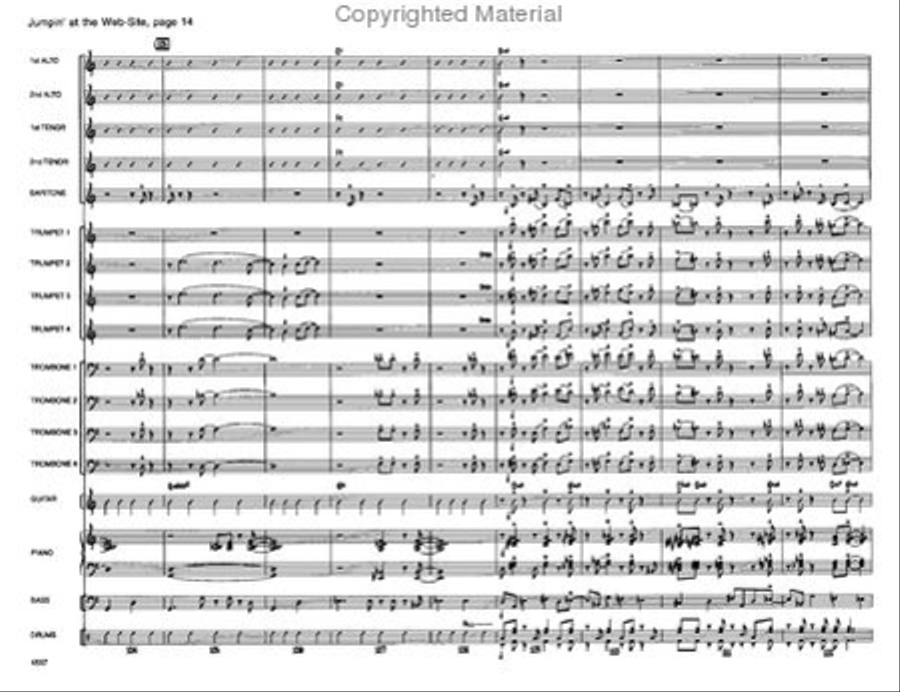 Jumpin' At the Website Jazz Ensemble scores gallery preview page 14