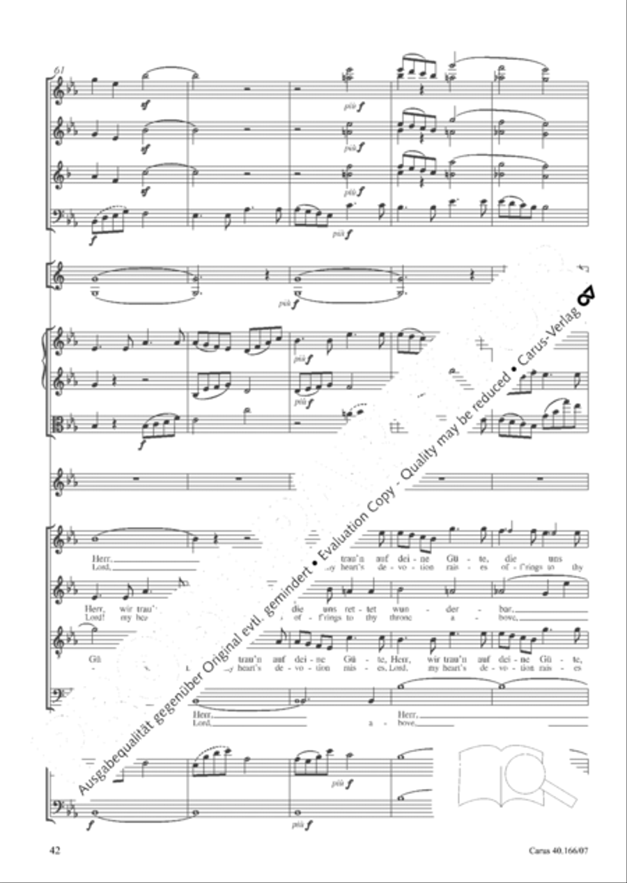 Hymn; Three sacred songs; fugue (Hymne; Drei geistliche Lieder und Fuge) Orchestra scores gallery preview page 43