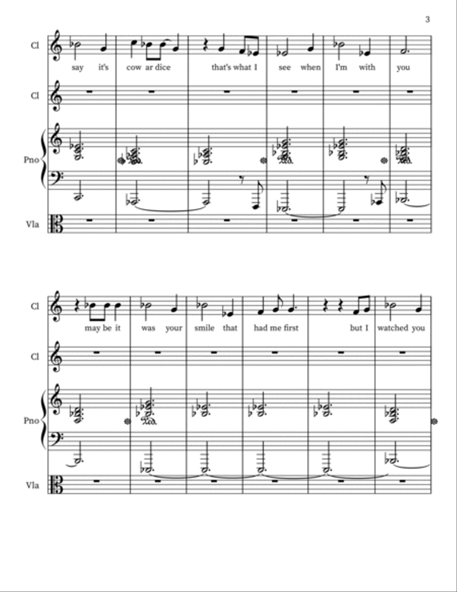 Yellow Piano, Vocal, Guitar scores gallery preview page 3