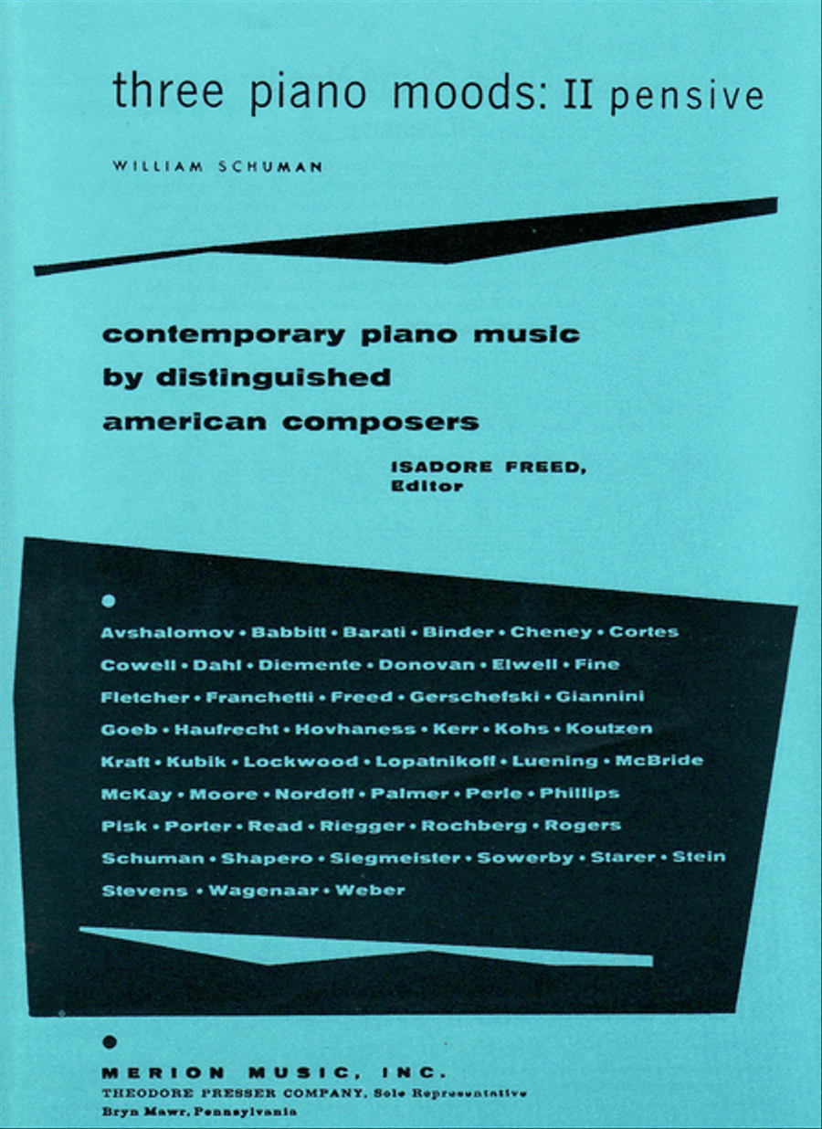 Three Piano Moods Chamber Music scores gallery preview page 1