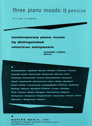 Book cover for Three Piano Moods