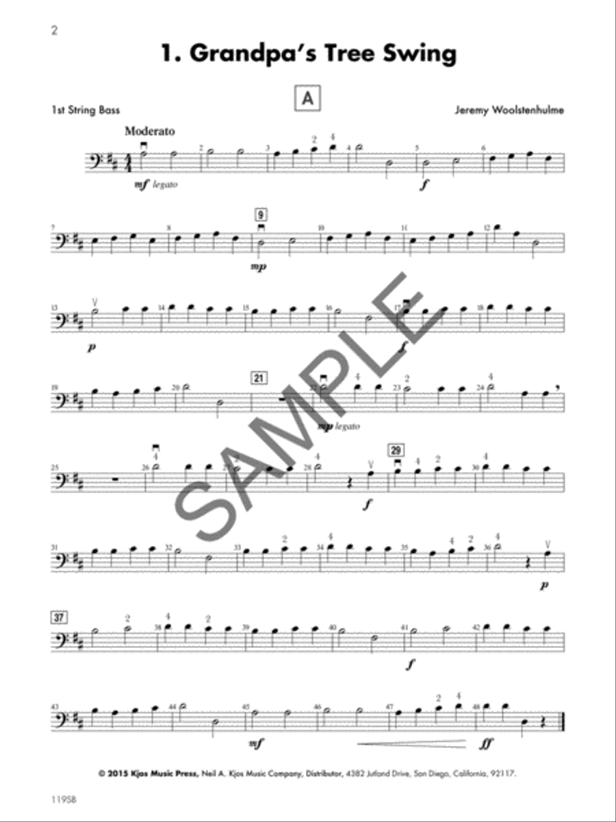 String Basics First Performance Ensembles - Book 1 - String Bass Chamber Orchestra scores gallery preview page 3