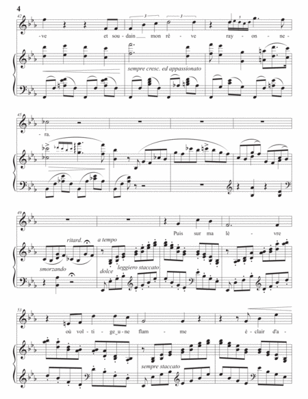 LISZT: Oh! quand je dors, S. 282 (transposed to E-flat major, first version)