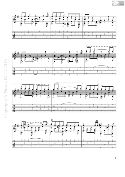 Abrazame (Sheet music for guitar) image number null