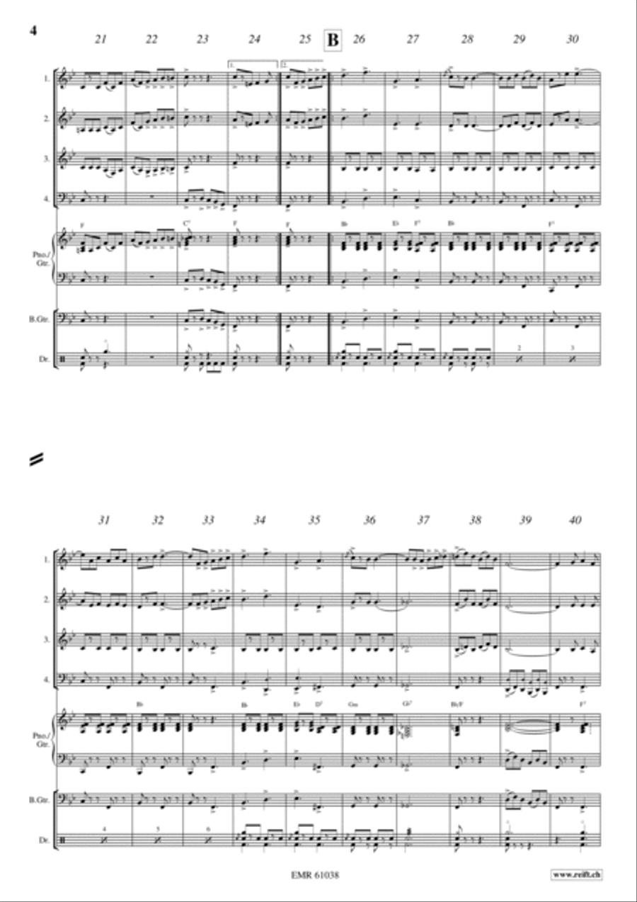 Semper Fidelis Woodwind Quartet scores gallery preview page 4