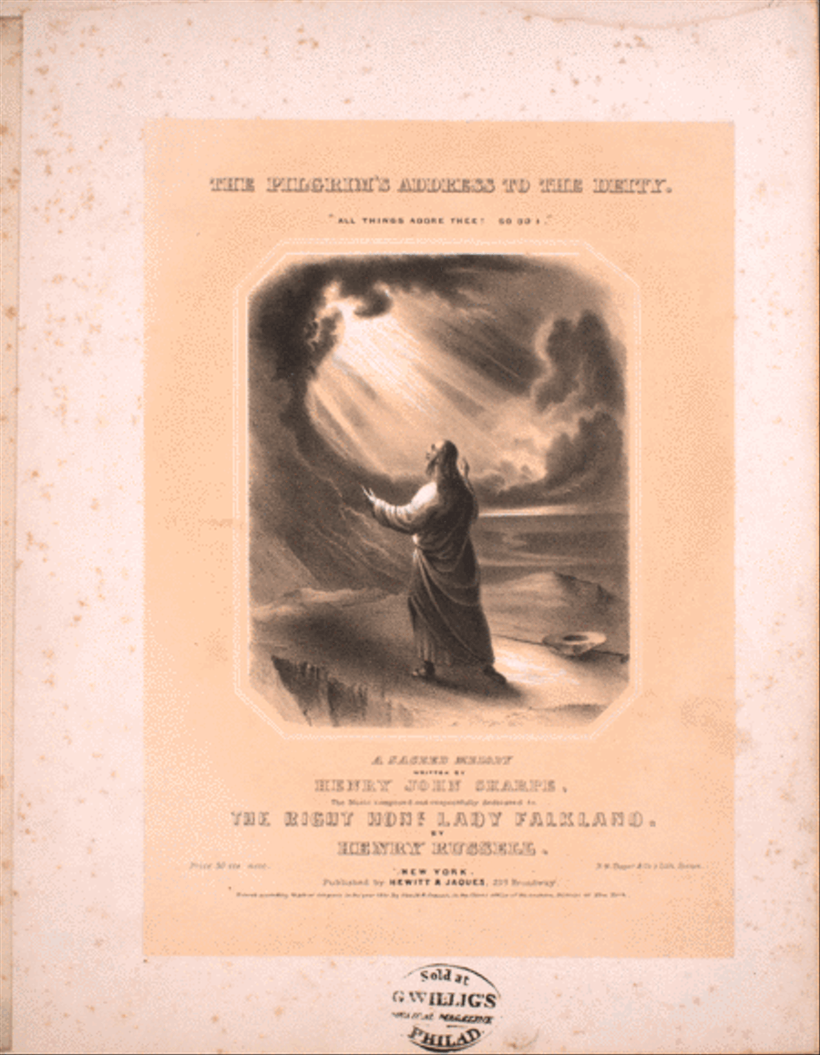 The Pilgrim's Address to the Deity. A Sacred Melody Voice scores gallery preview page 1
