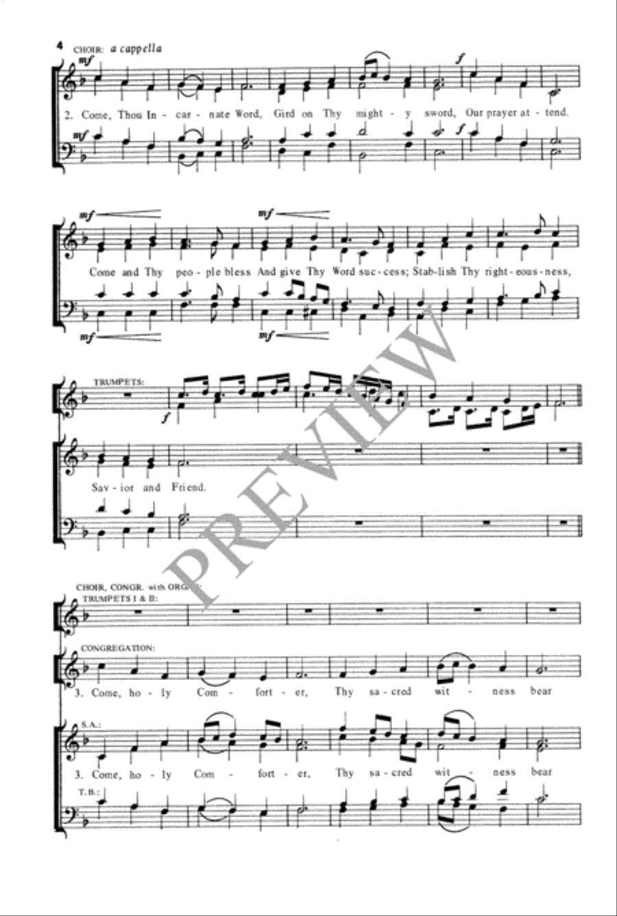 Come, Thou Almighty King 4-Part scores gallery preview page 5