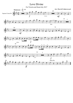 Hymn tune arrangement - Love Divine (Blaenwern) by David Catherwood